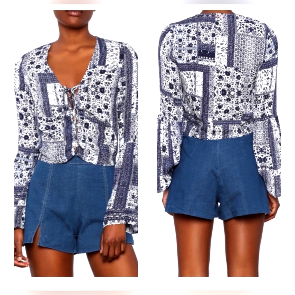 Re:named Bohemian Floral Top
